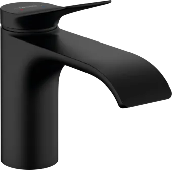 Hansgrohe Vivenis Смеситель для раковины, однорычажный, 80 без сливного гарнитура, матовый черный 75012670