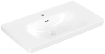 Villeroy & Boch Skyla Pаковина для установки на тумбу, 800 x 460 x 160 mm, с переливом, Альпийский белый 5A518001