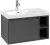 Villeroy & Boch Skyla КОМПЛЕКТ Тумба под раковину, 1 выдвижной ящик, 772 x 436 x 439 mm,Graphite + Skyla Pаковина для установки на тумбу крыло справа, 800 x 460 x 160 mm, с переливом, Альпийский белый C78800VR+5A52L101 Villeroy & Boch Skyla КОМПЛЕКТ Тумба под раковину, 1 выдвижной ящик, 772 x 436 x 439 mm,Graphite + Skyla Pаковина для установки на тумбу крыло справа, 800 x 460 x 160 mm, с переливом, Альпийский белый C78800VR+5A52L101