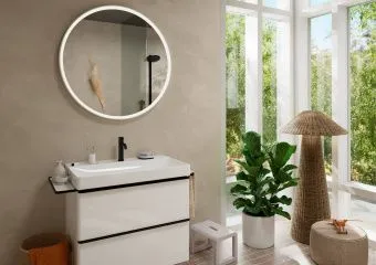 Hansgrohe, Tecturis S, Смеситель для раковины 110, однорычажный, со сливным гарнитуром, матовый черный 73310670
