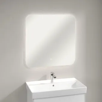 Villeroy & Boch More to See Lite Зеркало, с подсветкой, 800 x 800 x 24 mm A4628000