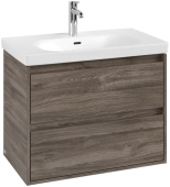Villeroy & Boch Skyla Тумба под раковину, 2 выдвижных ящика, 772 x 596 x 439 mm, Stone Oak C79600RK