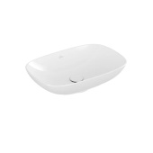 Villeroy & Boch Loop & Friends Раковина для установки на столешницу, прямоугольная, 560 x 380 x 120 mm, Альпийский белый, с переливом, нешлифованный 4A490001