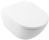 Villeroy & Boch Subway 3.0 Унитаз с открытым смывным краем, настенный, с TwistFlush, Stone White (Белый матовый) CeramicPlus 4670T0RW