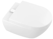 Villeroy & Boch Subway 2.0 Унитаз с открытым смывным краем, настенный, с DirectFlush / ViFresh, Альпийский белый, с сиденьем 5614A101