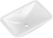 Villeroy & Boch Loop & Friends Раковина для установки под столешницу, 605 x 410 x 185 mm, Альпийский белый, с переливом, нешлифованный 4A570001