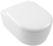Villeroy & Boch Skyla Комбинированная упаковка подвесной унитаз со смывом TwistFlush[e³],с сиденьем Альпийский белый 5656CL01