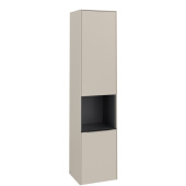 Villeroy & Boch Subway 3.0 Шкаф-пенал, 2 двери, 400 x 1710 x 362 mm, Cashmere Grey / Cashmere Grey C58901VN