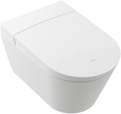 Villeroy & Boch ViClean-M Tivo унитаз-биде, унитаз с вертикальным смывом с открытым смывным краем, Альпийский белый V22EM101