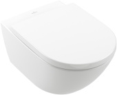 Villeroy & Boch Subway 3.0 Унитаз подвесной, настенный, с TwistFlush, Альпийский белый CeramicPlus с сиденьем НОМЕР 18 Уценка