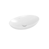 Villeroy & Boch Loop & Friends Раковина для установки на столешницу, 620 x 420 x 120 mm, Альпийский белый, с переливом, нешлифованный 4A480001