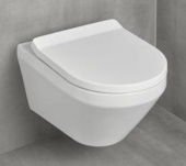 Villeroy & Boch Architectura Комбинированная упаковка подвесной унитаз со смывом TwistFlush[e³],с сиденьем Альпийский белый 4616CB01