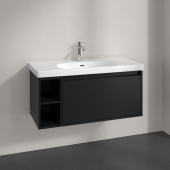 Villeroy & Boch Skyla Тумба под раковину, 2 выдвижных ящика, 972 x 436 x 439 mm, Volcano Black C79000VL