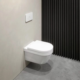 Villeroy & Boch Architectura Сиденье с крышкой для унитаза, с функцией автоматического опускания (SoftClosing), со снимаемым сиденьем (QuickRelease), Альпийский белый 98M9C101