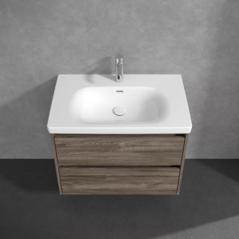 Villeroy & Boch Skyla Тумба под раковину, 2 выдвижных ящика, 772 x 596 x 439 mm, Stone Oak C79600RK