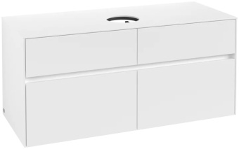 Villeroy & Boch Collaro Тумба под раковину, 4 выдвижных ящика, 1200 x 548 x 500 mm, White Matt / White Matt C04100MS