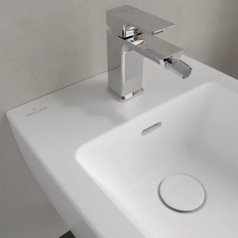 Villeroy & Boch Subway 3.0 Биде, настенный, 375 x 560 mm, Stone White CeramicPlus 447000RW
