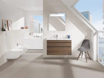 Villeroy & Boch Venticello Комбинированная упаковка, настенный, с DirectFlush, Альпийский белый CeramicPlus 4611RLR1