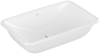 Villeroy & Boch Loop & Friends Раковина для установки под столешницу, 675 x 450 x 185 mm, Альпийский белый, с переливом, нешлифованный 4A580001