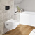 Villeroy & Boch Kлавиша смыва Viconnect 200S, Смыв с 2 объемами, Черная Матовая 922490AN
