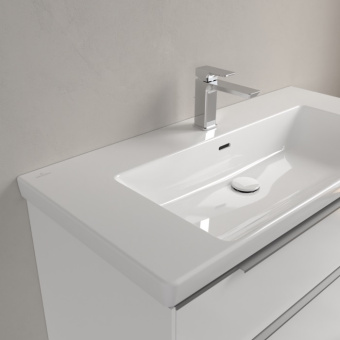 Villeroy & Boch Subway 3.0 Pаковина для установки на тумбу, 1000 x 470 x 165 mm, с переливом, Альпийский белый 4A70A501