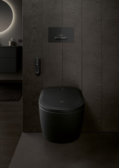 Villeroy & Boch Kлавиша смыва Supreo (только для инсталляции Supreo), Смыв с 2 объемами, Черное Стекло V99442RB