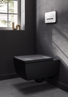 Villeroy & Boch Memento 2.0 Сиденье с крышкой для унитаза, с функцией автоматического опускания (SoftClosing), со снимаемым сиденьем (QuickRelease), Pure Black 8M24S1R7