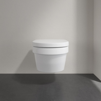 Villeroy & Boch Architectura Сиденье с крышкой для унитаза, с функцией автоматического опускания (SoftClosing), со снимаемым сиденьем (QuickRelease), Альпийский белый 98M9C101