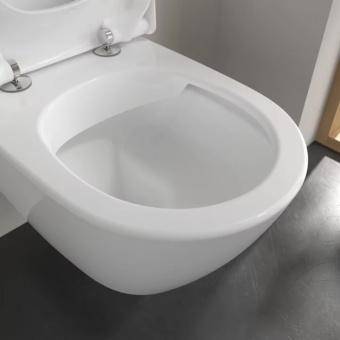 Villeroy & Boch Subway 2.0 Унитаз с открытым смывным краем, настенный, с DirectFlush / ViFresh, Альпийский белый, с сиденьем 5614A101