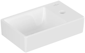 Villeroy & Boch Avento Раковина компактная, 360 x 220 x 110 mm, Альпийский белый, без перелива, см справа 43003L01