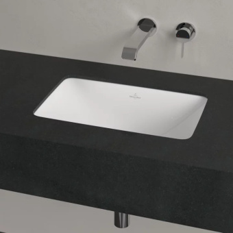 Villeroy & Boch Loop & Friends Раковина для установки под столешницу, 515 x 350 x 170 mm, Альпийский белый, с переливом, нешлифованный 4A560001