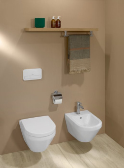 Villeroy & Boch Architectura Биде, настенный, 370 x 530 mm, Альпийский белый 74870001