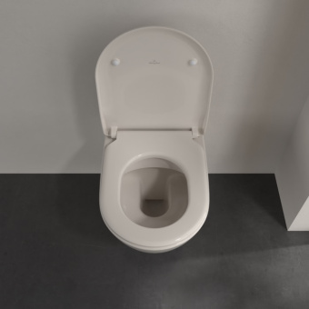 Villeroy & Boch Subway 2.0 Унитаз с открытым смывным краем, настенный, смыв DirectFlush, Pergamon CeramicPlus 5614R0R3