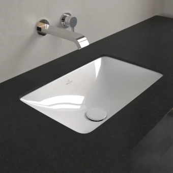 Villeroy & Boch Loop & Friends Раковина для установки под столешницу, 515 x 350 x 170 mm, Альпийский белый, с переливом, нешлифованный 4A560001