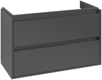 Villeroy & Boch Skyla Тумба под раковину, 2 выдвижных ящика, 972 x 596 x 439 mm, Graphite C79900VR