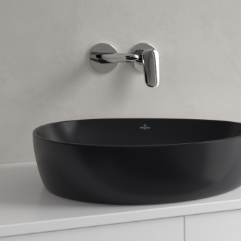 Villeroy & Boch Antao Раковина для установки на столешницу, 510 x 400 x 146 mm, Pure Black CeramicPlus, без перелива 4A7351R7