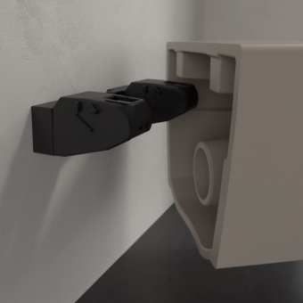 Villeroy & Boch Antao Унитаз с открытым смывным краем, настенный, смыв TwistFlush, Almond (Светло бежевый) CeramicPlus, без сиденья 4674T0AM 