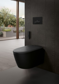 Villeroy & Boch Kлавиша смыва Supreo (только для инсталляции Supreo), Смыв с 2 объемами, Черное Стекло V99442RB