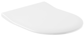 Villeroy & Boch Subway 2.0 Сиденье с крышкой для унитаза SlimSeat, с функцией автоматического опускания (SoftClosing), со снимаемым сиденьем (QuickRelease), Альпийский белый 9M78S101