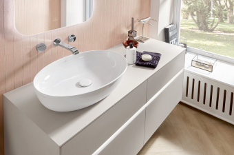 Villeroy & Boch Artis Раковина для установки на столешницу, 610 x 410 x 130 mm, Альпийский белый CeramicPlus, без перелива, нешлифованный 419861R1