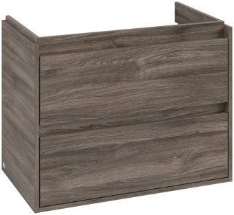 Villeroy & Boch Skyla Тумба под раковину, 2 выдвижных ящика, 772 x 596 x 439 mm, Stone Oak C79600RK