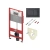 TECE 9400414 TECEbase BASE 2.0 Комплект инсталляции 4 в 1 с панелью смыва ТЕСЕnow, цвет черный матовый, для установки подвесного унитаза