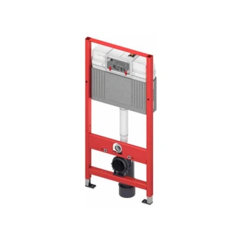 TECE 9400414 TECEbase BASE 2.0 Комплект инсталляции 4 в 1 с панелью смыва ТЕСЕnow, цвет черный матовый, для установки подвесного унитаза