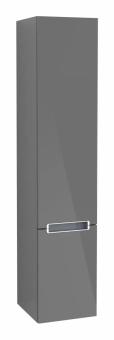 Villeroy & Boch Subway 2.0 Шкаф-пенал, 2 двери, 350 x 1650 x 370 mm, Glossy Grey A71000FP