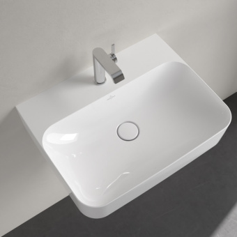 Villeroy & Boch Finion Pаковина, 600 x 470 x 164 mm, без перелива, Альпийский белый CeramicPlus 416861R1