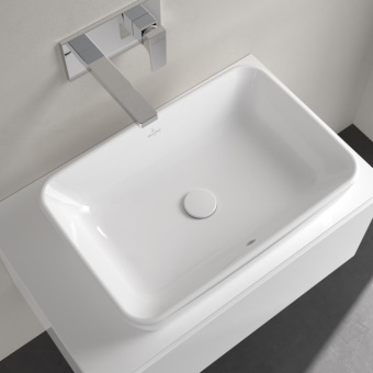 Villeroy & Boch Architectura Раковина для установки на столешницу, 600 x 405 x 155 mm, Альпийский белый, с переливом, нешлифованный 5A276001