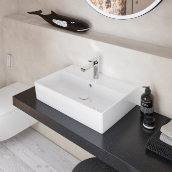 Villeroy & Boch  Memento 2.0 Pаковина, 600 x 420 x 135 mm, Альпийский белый CeramicPlus, без перелива 4A226LR1