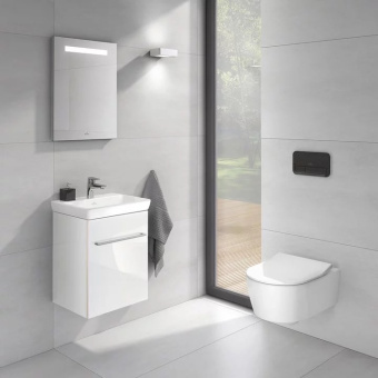 Villeroy & Boch Kлавиша смыва Viconnect 200G, Смыв с 2 объемами, Черное Стекло 922400RB