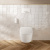 Villeroy & Boch Supreo топ унитаз-биде, унитаз с вертикальным смывом с открытым смывным краем, Альпийский белый CeramicPlus V16EN3R1