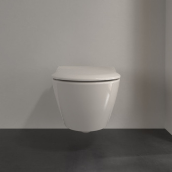 Villeroy & Boch Subway 2.0 Унитаз с открытым смывным краем, настенный, смыв DirectFlush, Pergamon CeramicPlus 5614R0R3